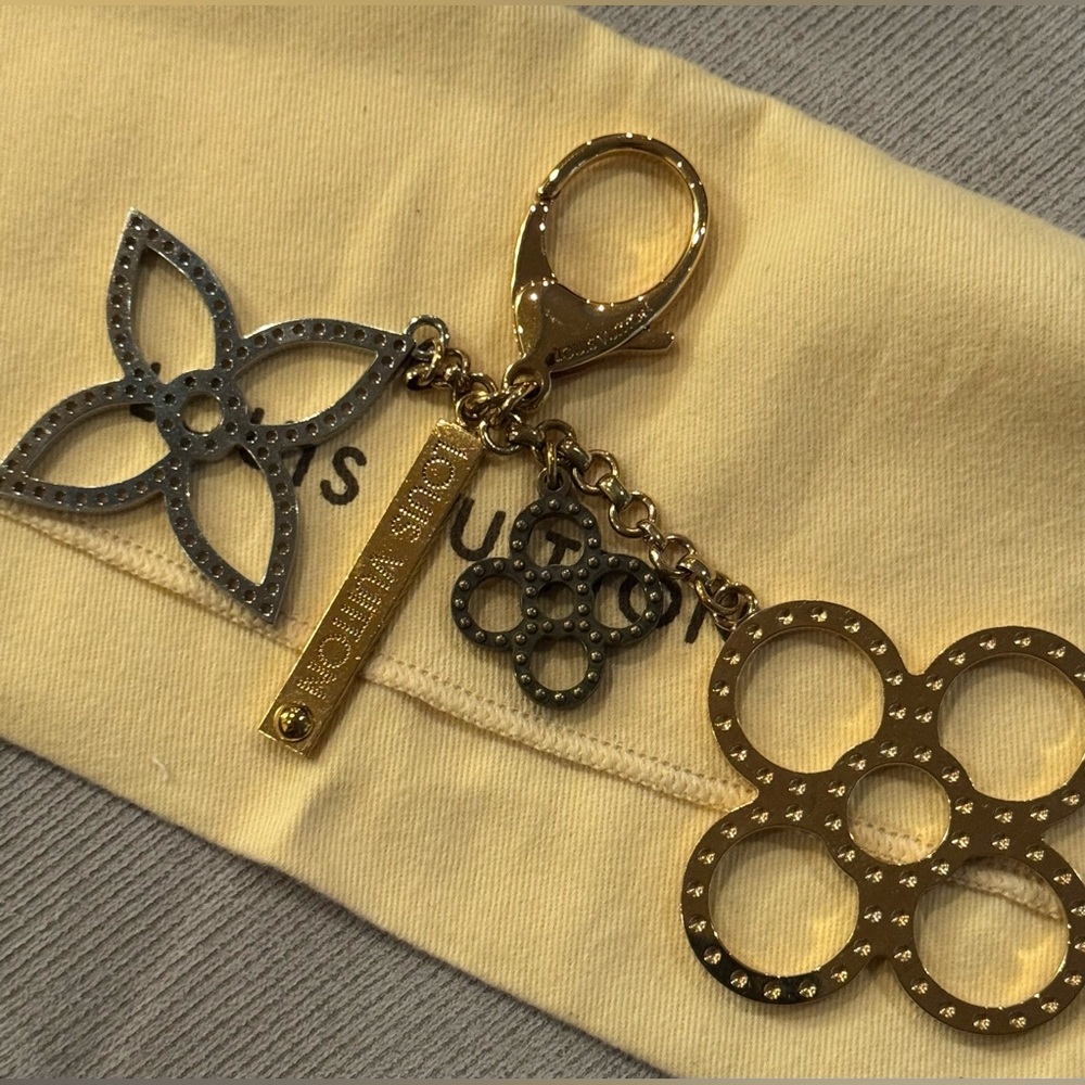 Louis Vuitton Gold/Silver Colors Bag Charm